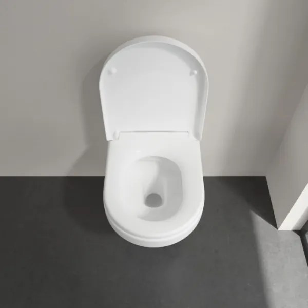 Capac WC Villeroy & Boch ARCHITECTURA, cu închidere lentă, alb - 98M9C101