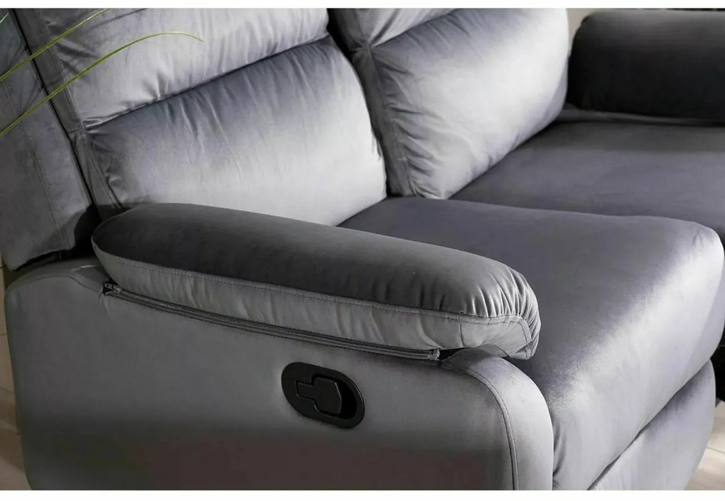 Canapea extensibila Spencer 2 velvet gri Blu14