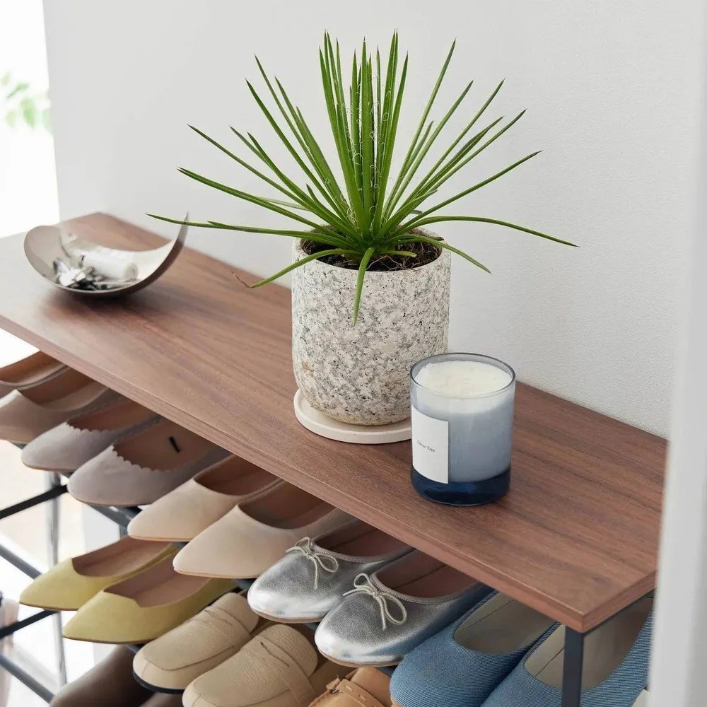 Pantofar negru din metal 90,5x87x26 cm Tower – YAMAZAKI