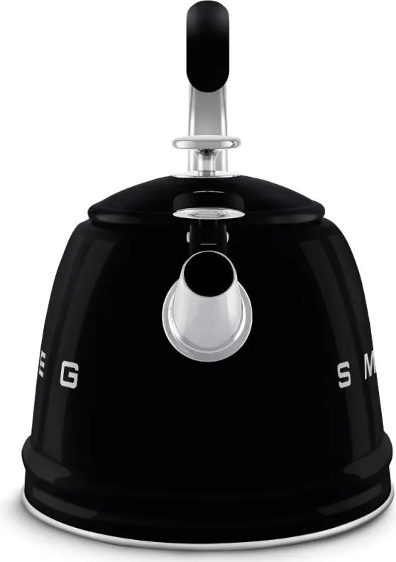 Ceainic cu fluier Smeg CKLW2001BL, 2,3 l, Inductie, Maner rece, Negru