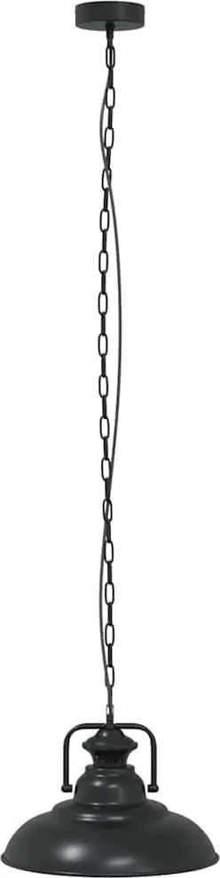 vidaXL Lampă suspendată E27 Negru Ø 31 cm Fier