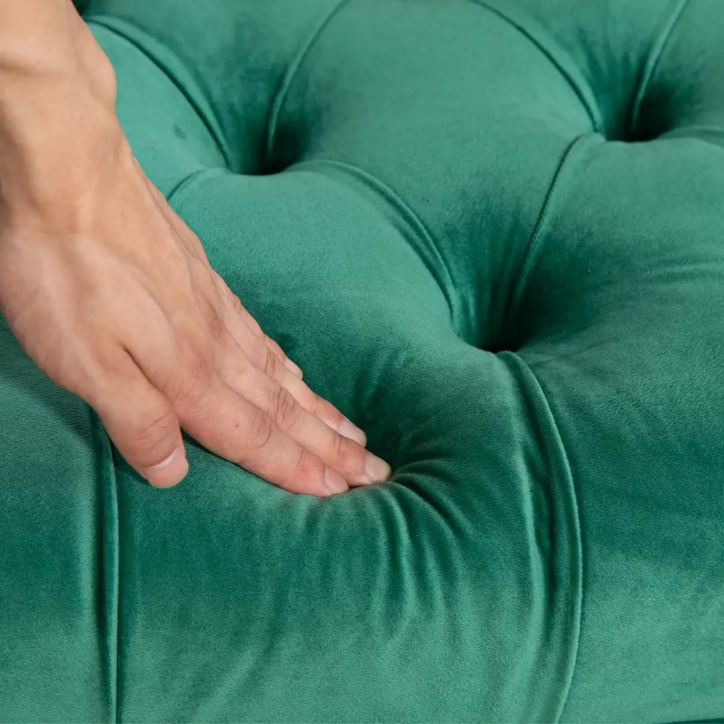 BAAL202 - Bancuta 118 cm, Canapea, sofa, bancheta, banca living, dormitor, hol - Albastru / Verde / Crem / Gri
