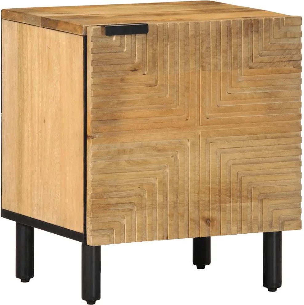 vidaXL Noptiera maro 40x33x46 cm lemn masiv de mango