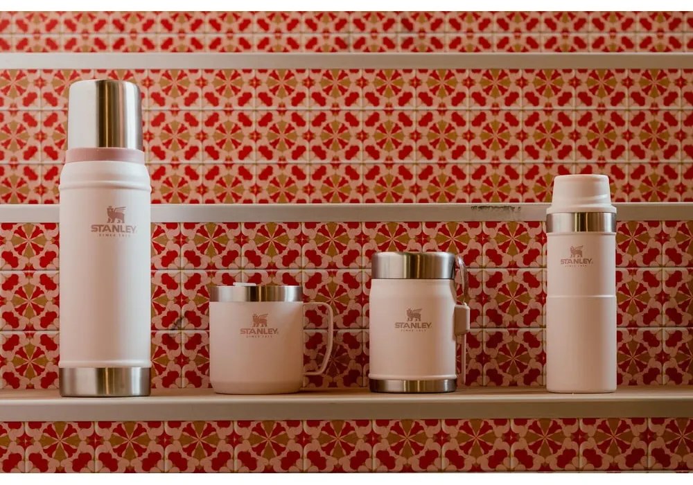 Cană termos roz-deschis din oțel inoxidabil 350 ml Stay-Hot Camp Mug Rose Quartz – Stanley