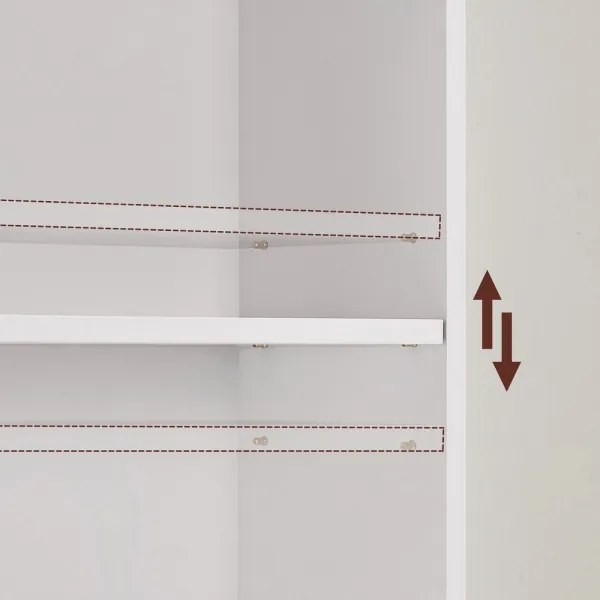 Bibliotecă DOVARO albă