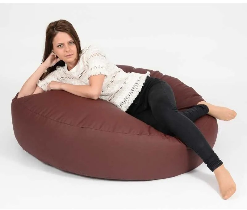 Fotoliu Relaxo XL , Material Piele ecologica - Burgundy