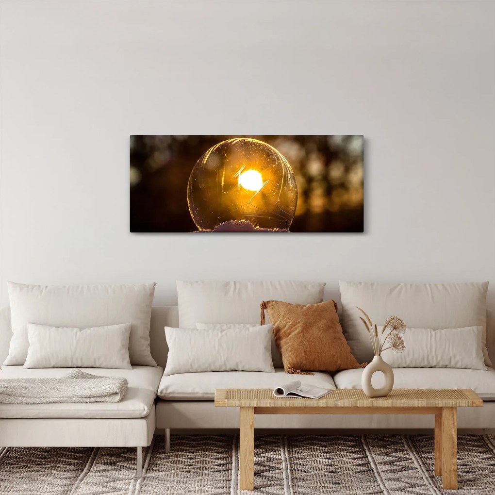 Tablou - Bulă transparentă (120x50 cm)