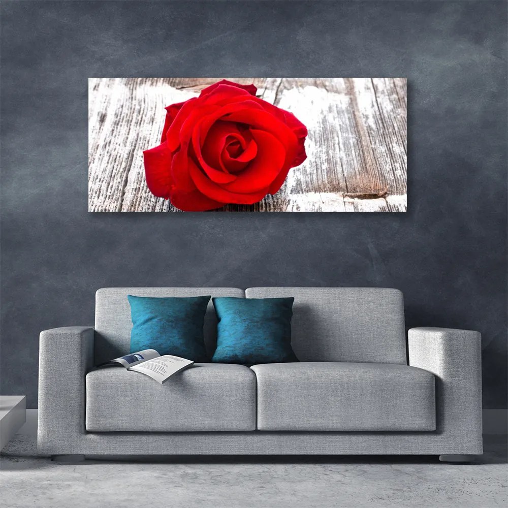 Tablou pe panza canvas Rose Floral Red