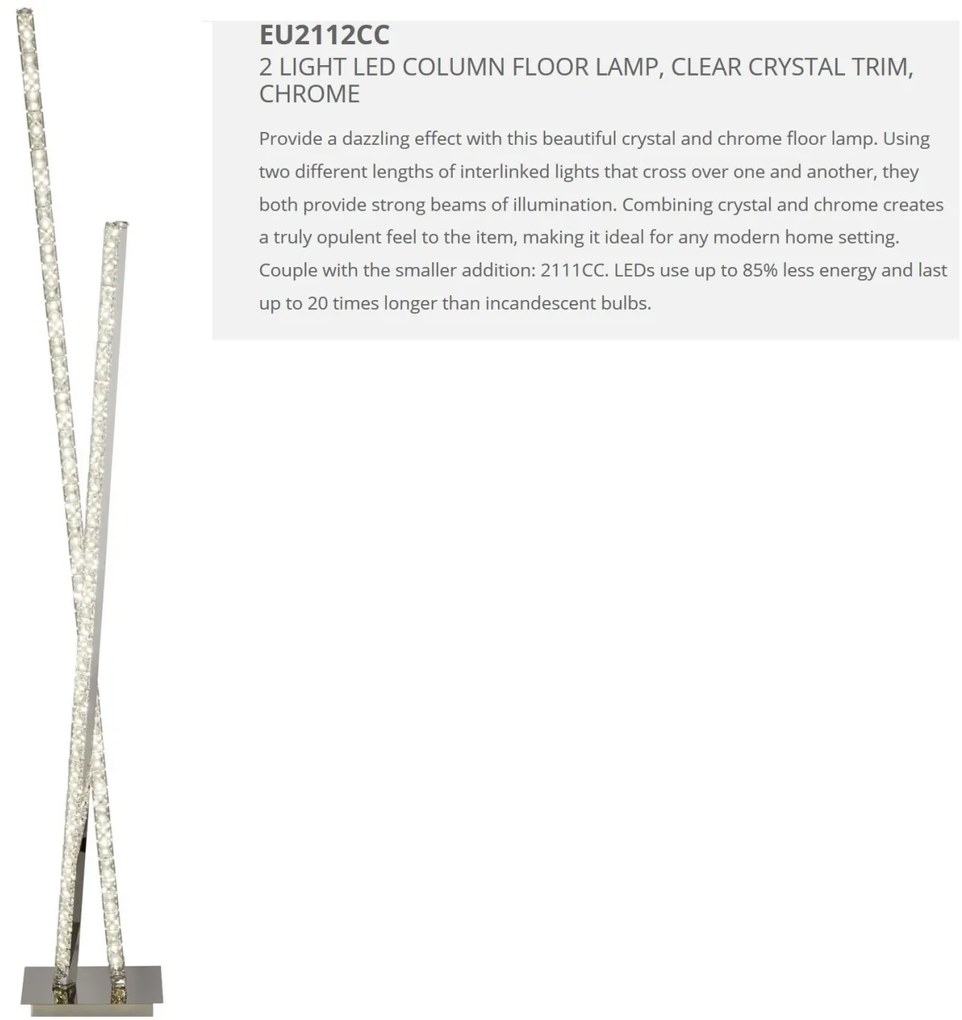 Lampa de podea LED moderna design elegant Clover EU2112CC SRT