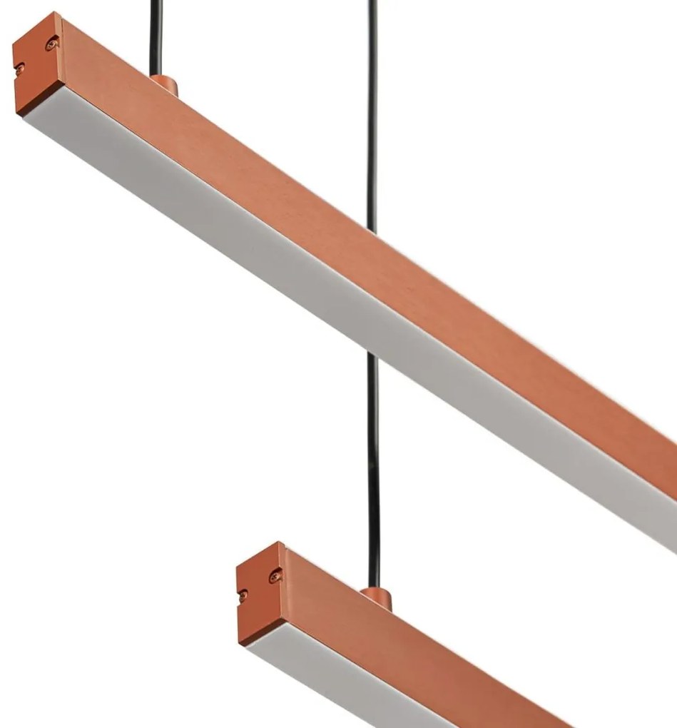 Lustra suspendata LED, Otel, Teracota, MIAMI