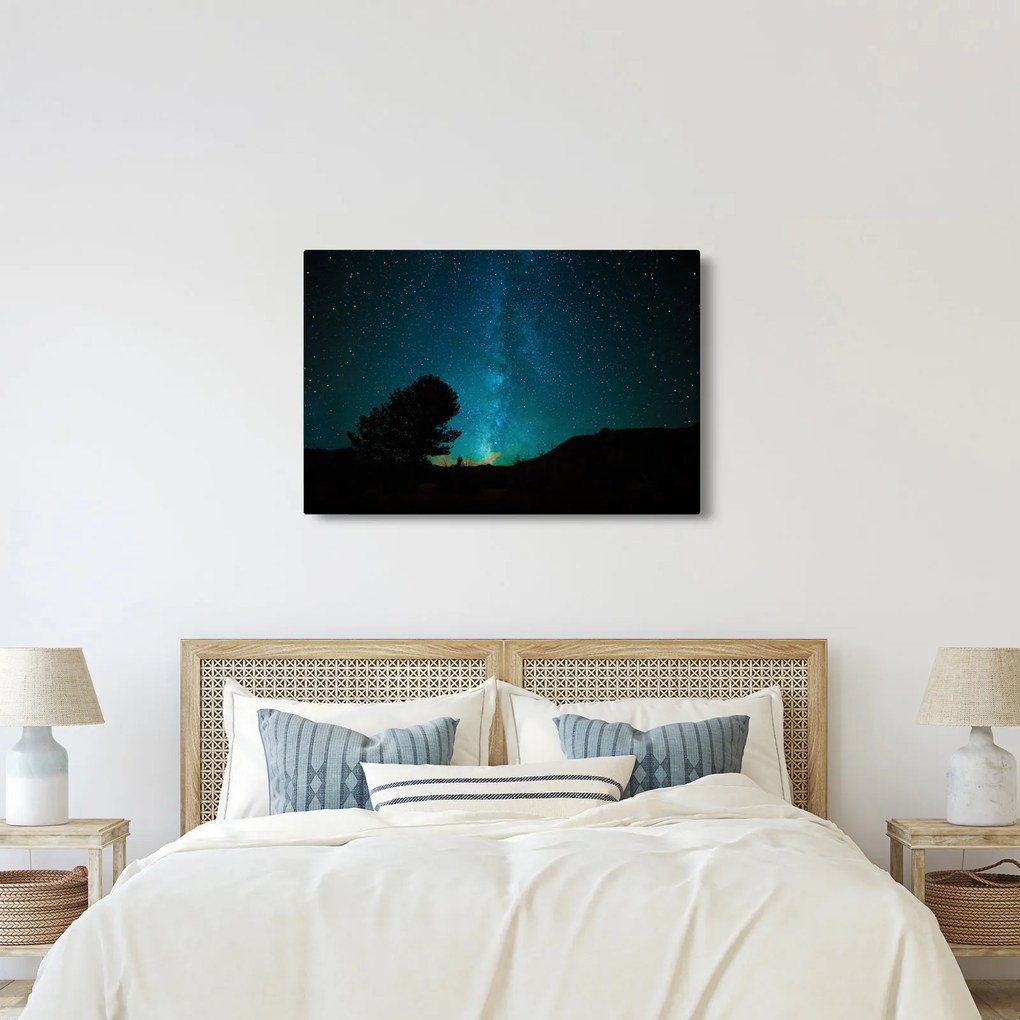 Tablou cu cerul nocturn și stele (90x60 cm)