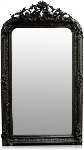 Oglinda dreptunghiulara neagra cu rama din lemn 88x158 cm Baroque Versmissen