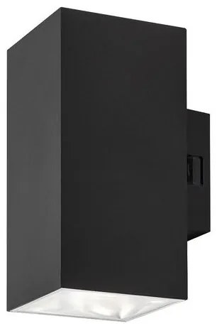 Aplica LED iluminat exterior ambiental, Protectie IP65 Urfa II negru