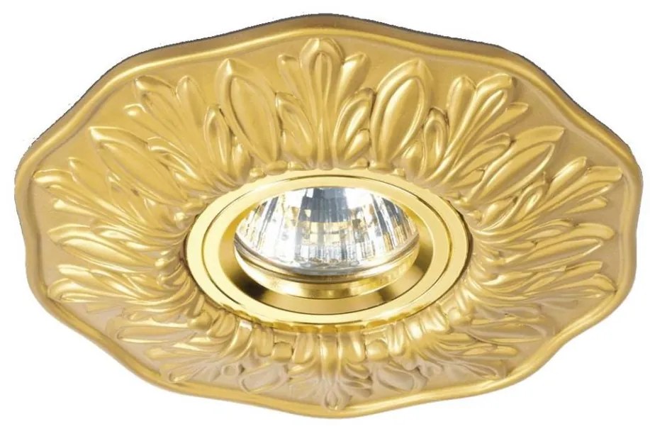 Plafonieră încastrată 1xGU10/50W/230V aurie Ideal Lux