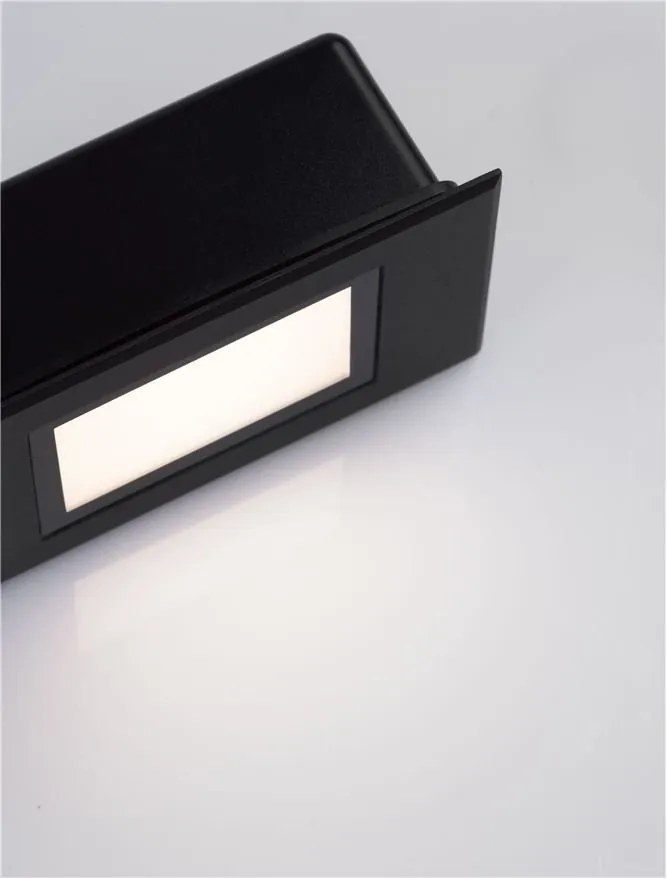 Spot LED incastrabil exterior, ambiental, IP65, RUDY negru