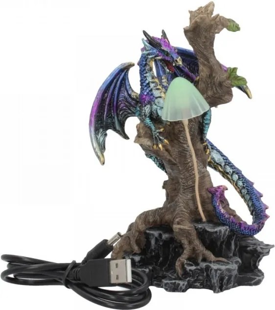 Statueta cu led dragon Aparatorul Padurii 17 cm