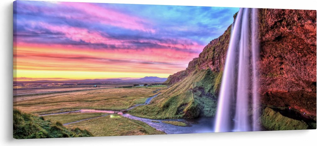 Tablou - Cascada Seljalandsfoss (120x50 cm)