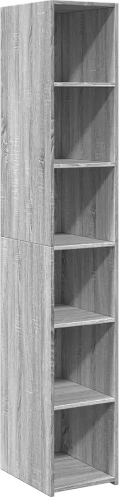 vidaXL Dulap înalt, gri sonoma, 30x41x185 cm, lemn prelucrat