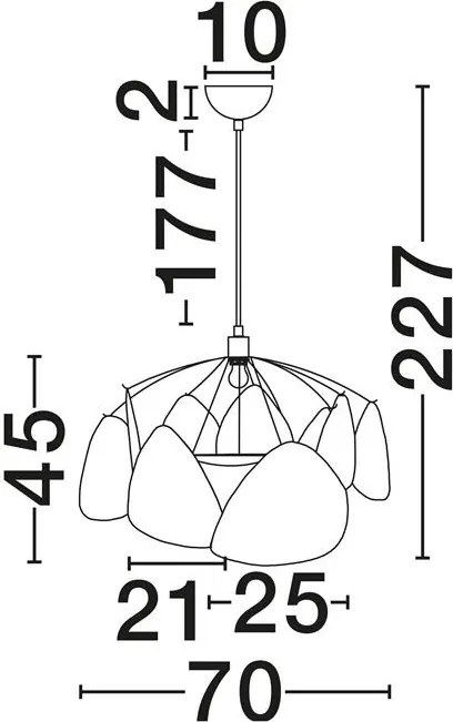 Lustra decorativa living sau dining OLINA caisa