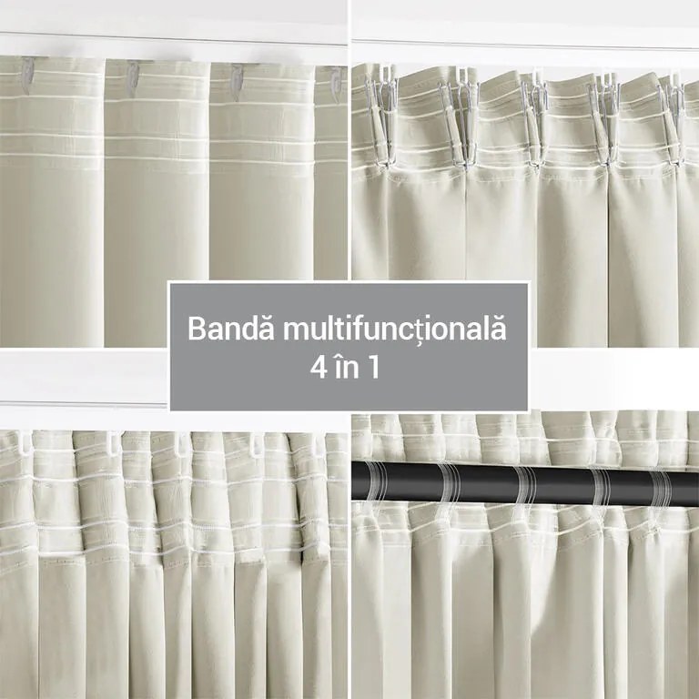 Draperie groasă blackout RESTILO crem 140 x 245 cm 1 buc