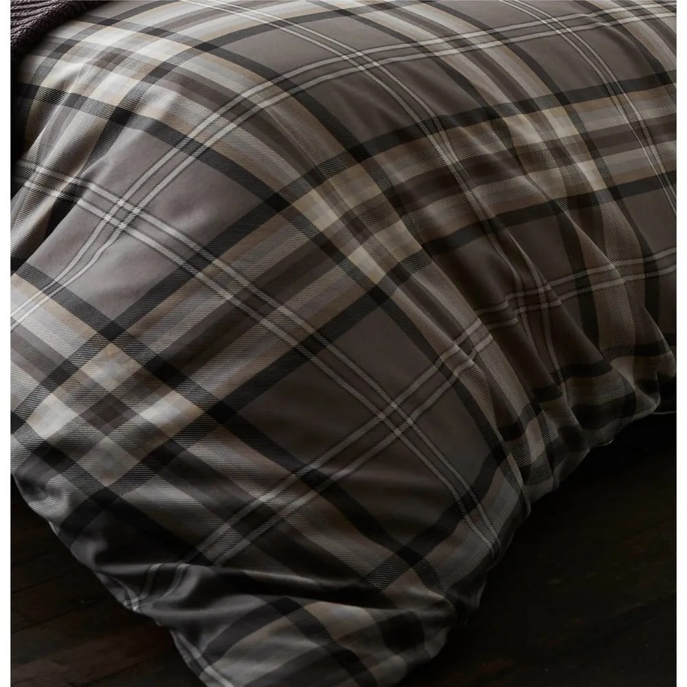 Lenjerie de pat Catherine Lansfield Kelso Charcoal, 200 x 200 cm