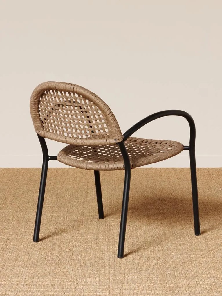Scaun dining bej din textil Bertha