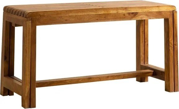 Bancă extensibilă din lemn de acacia, natur, 46 x 88–148 x 35 cm, „Extendable”