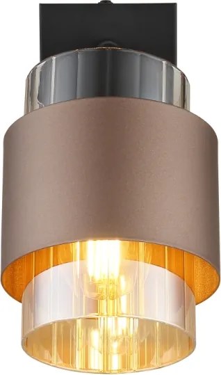 Globo 15560-1C - Aplică de perete tip spot MILLEY 1xE27/40W/230V negru/bronz