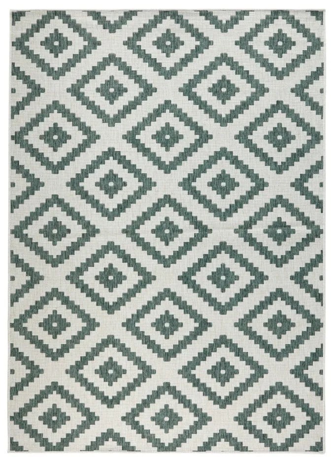 Covor adecvat pentru exterior NORTHRUGS Malta, 120 x 170 cm, verde - crem