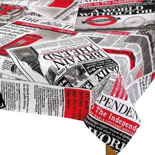 Față de masă Ema Ziare roșu, 50 x 50 cm, 50 x 50 cm