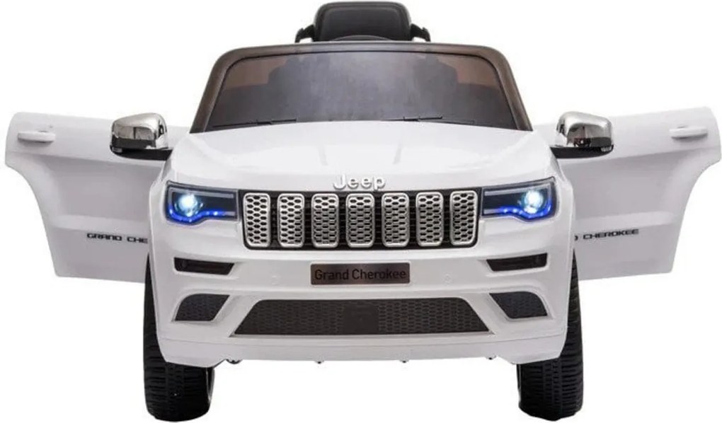 Masinuta Electrica cu acumulator pentru copii NOVOKIDS™ Jeep Grand Cherokee, Roti din Cauciuc EVA, Max 30 kg ,Usi cu deschidere ,Baterie12V ,2 Viteze