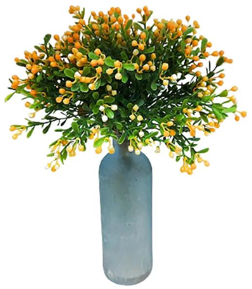 Flori artificiale cu bobite galbene Theresa 20cm