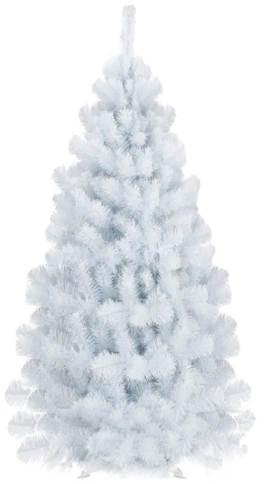RESIGILAT Brad de Craciun artificial alb 150 cm Premium Deluxe, include stand