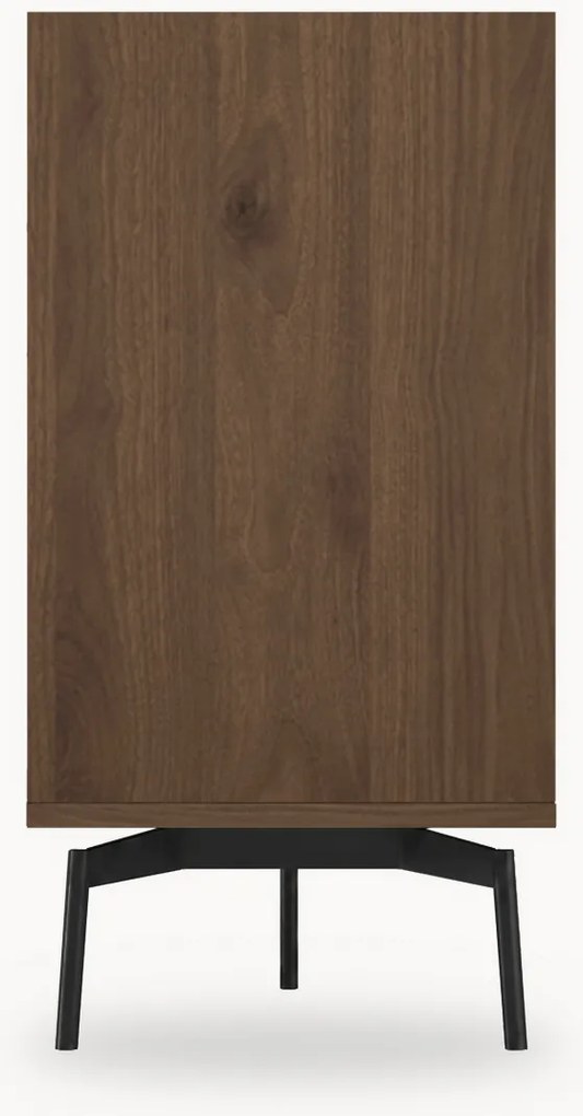 Comodă Zenar 170 cm cu sertare - nuc elegant / negru