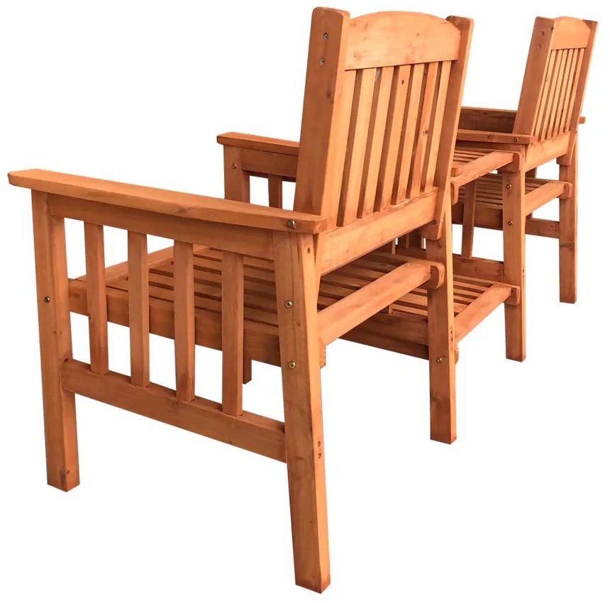 Garnitura gradina din lemn pentru 2 persoane