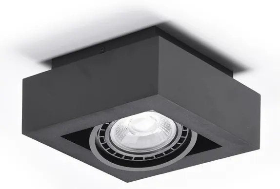 Spot aplicat directionabil de tavan/plafon NIKEA 1 ES111 negru