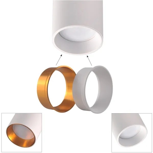 Spot pentru sistem de șină MARIBEL 3xGU10/10W/230V +1 m sistem de șină