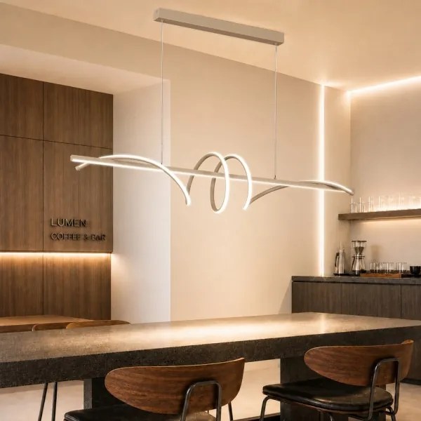 BRILAGI - lustru LED dimabil pe cablu SIGNATURE LED/50W/230V 120 cm bej + telecomandă