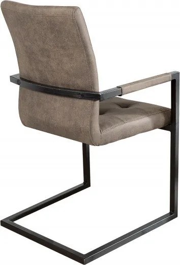 Set de 2 scaune cu brate aspect vintage Oxford antik taupe