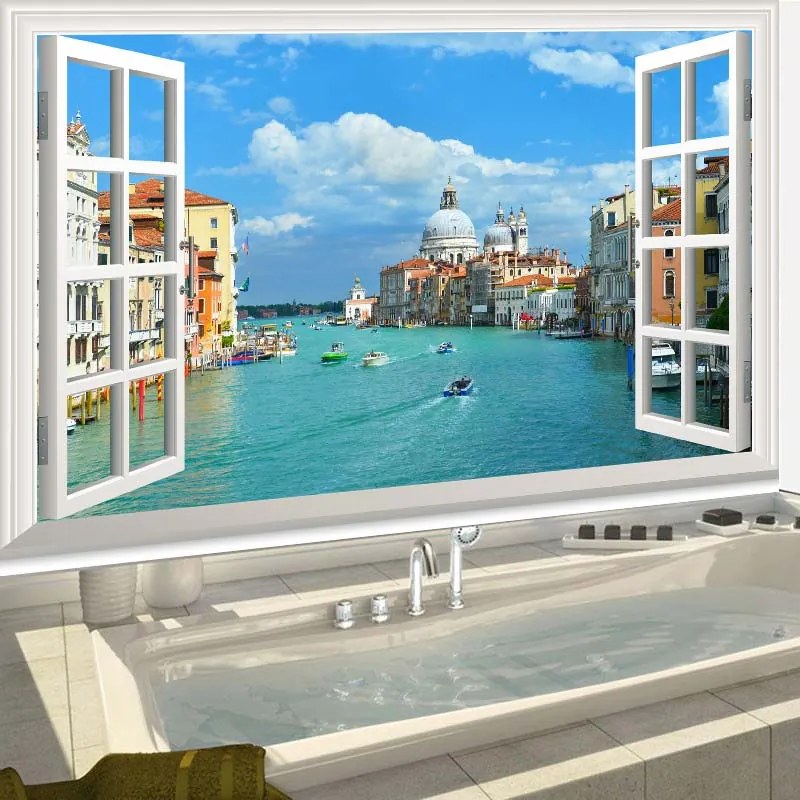 Sticker perete Venetia 3D Window