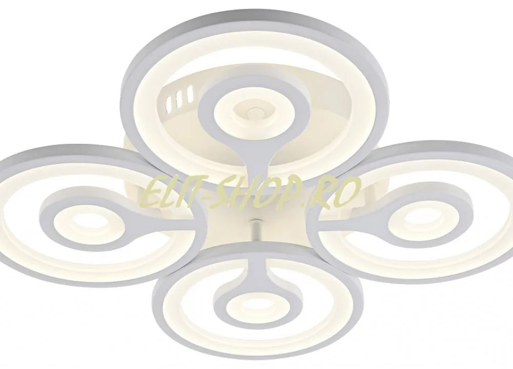 Lustra LED Cu Telecomanda, Elit's, 4 Cercuri, 96 w