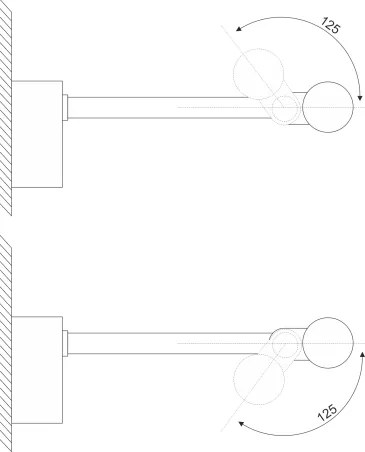 Lampă LED pentru oglindă de baie MIRROR, 8W/230V, 4000K, IP44, 60 cm, negru