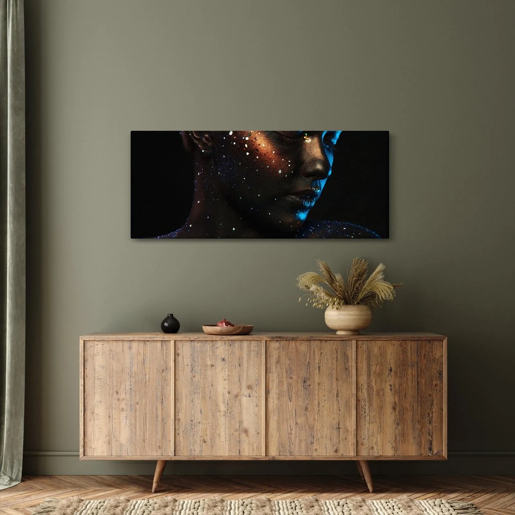 Tablou strălucitor a femeii (120x50 cm)