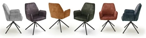 Set 2 scaune de dining NEXORO, gri