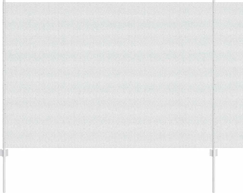 vidaXL Gard cu Stâlp Argintiu 1,5 x 25 m Oțel