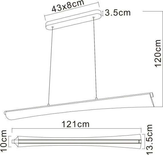 Lustra LED suspendata design modern MALINDA