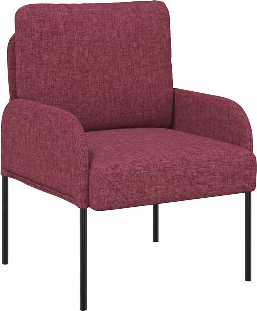 vidaXL Canapele cu pernă 55cm Roșu Vin placaj