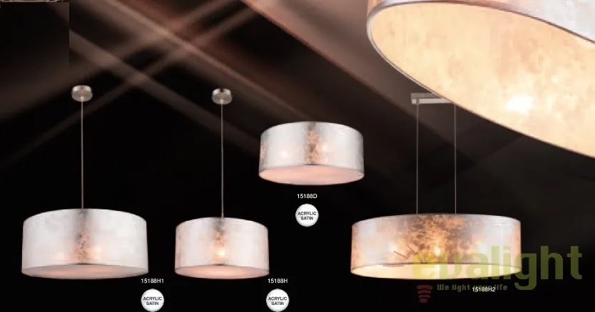 Lustra aplicata design modern argintie AMY I 15188H GL