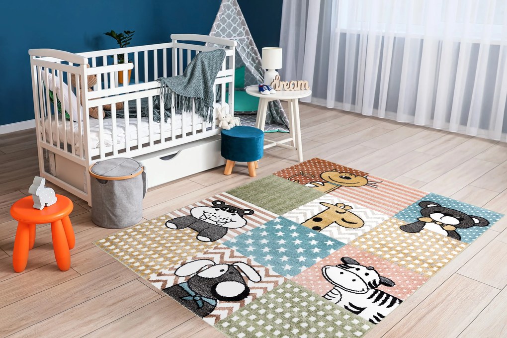 Covor FUN Pets pentru copii, animale, colorat multi - SECUNDAR-COTATI PRODUSUL