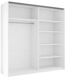 Dulap de haine cu uși culisante Artaman 200 (Alb) (cu oglindă). Promo -17%. 1105685